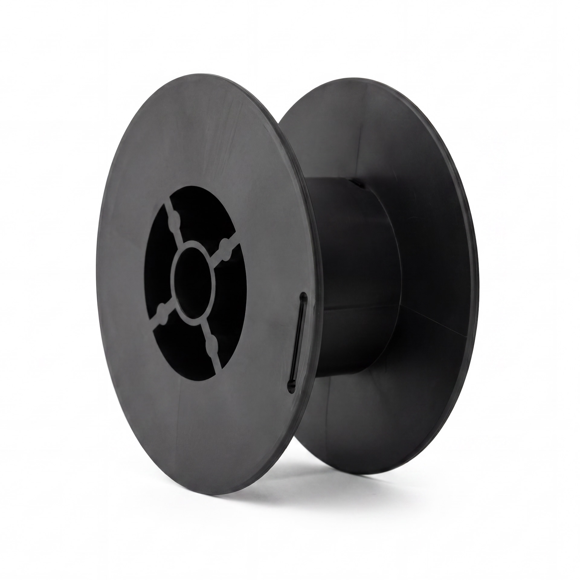 D100T reinforced black plastic spool for welding wire 0.45–1 kg
